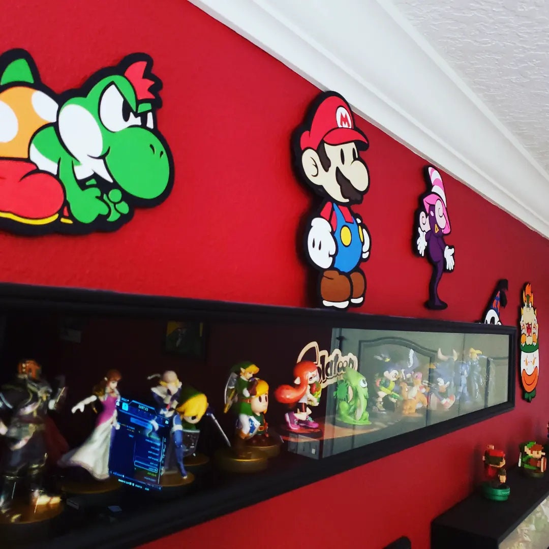 Paper Mario Yoshi Kid Wall Art Etsy