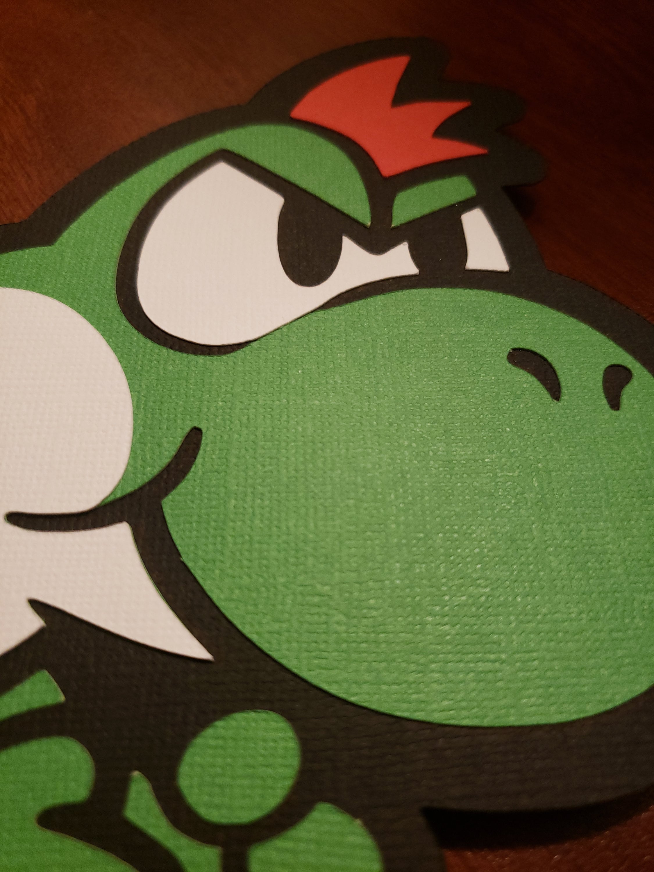 Paper Mario Yoshi Kid Wall Art Etsy