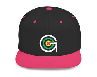 Gleem Classic Dark Snapback Hat, Trendy Baseball Cap, Men's Urban Snapback, Cool Hip Hop Hat, Stylish Flat Brim Cap, Unisex Streetwear
