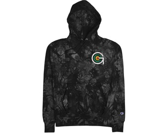 Gleem Classic Champion Unisex Tie-Dye Champion Hoodie, Cozy Casual Wear, Trendy Gift for Friends, Perfect for Festivals, Street Style
