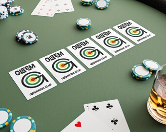 Gleem Classic Playing Cards, Poker Cards Deck for Card Games, Vintage Style Game Night Accessories, Poker Night Supplies, Casino Theme Party