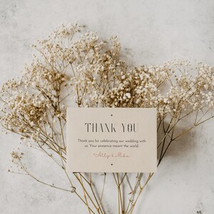 Thank You Tag Wedding Thank You Template Thank You Notes Printable ...