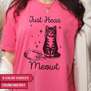 Süße Katzen T-Shirt mit Katze Miau Shirt