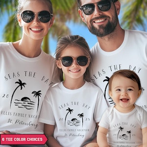 Family Vacation Custom Beach Shirt, Family Trip Beach Tshirt Personalized Beachy Shirt, Vacation Shirt Personalized Shirt Family Beach Trip