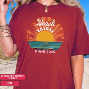 Strand Urlaub Shirt, personalisierte benutzerdefinierte Strand T-Shirt, Familien Strand Reise T-Shirt, Mädchen Reise Shirt, Urlaub Grafik T-Shirt, Beachy Shirt