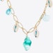 18K Gold Plated Multi-charm Necklace, Shell and Glass Charms, Gift for Her, Minimalist Design - Etsy