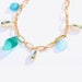 18K Gold Plated Multi-charm Necklace, Shell and Glass Charms, Gift for Her, Minimalist Design - Etsy
