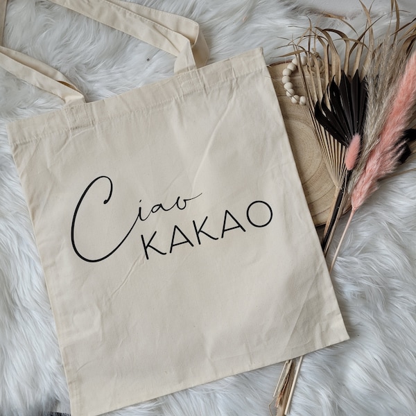 Cotton bag | shopping bag | Tote bag | Gift idea | Ciao cocoa | Jute bag | Linen bag