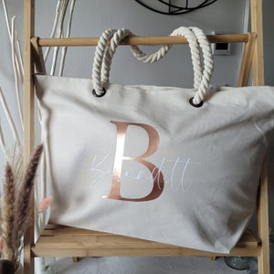 Strandtasche | personalisierte Tasche | Shoppingbag | Shopper | Jutetasche