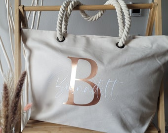 Strandtasche | personalisierte Tasche | Shoppingbag | Shopper | Jutetasche