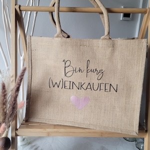 Jute bag | I'm going shopping for a while | Gift idea | Jute bag | personalized