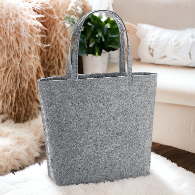 felt bag I'm going to buy some wine soon Shopping bag Tote bag Gift idea personalized Shopping Bag Feltbag image 4