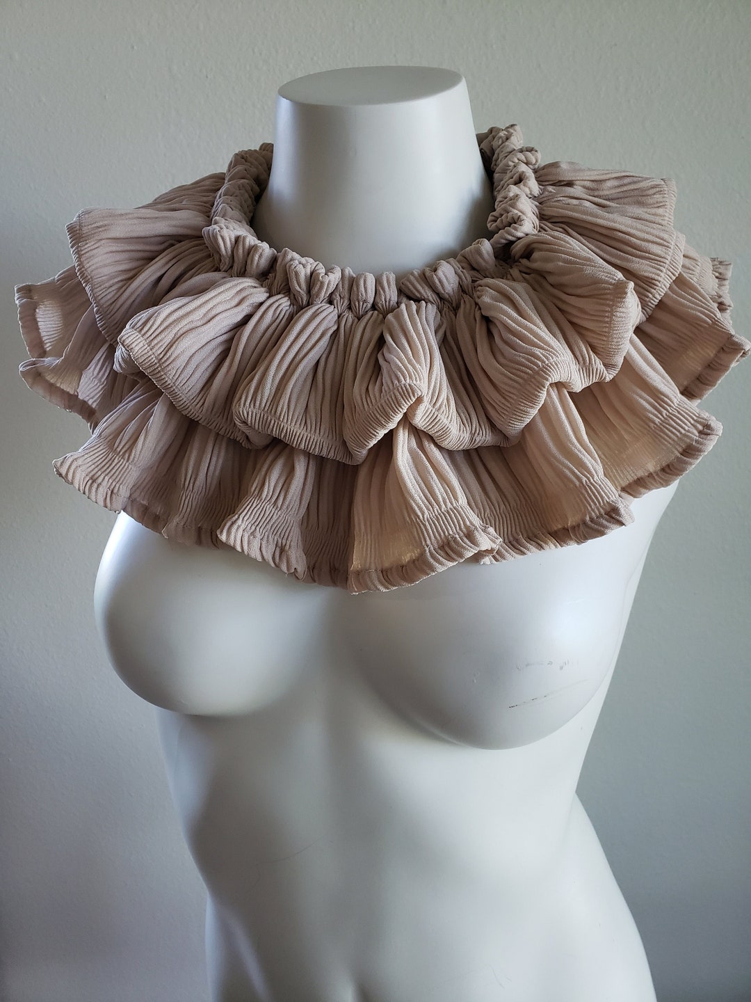 Clown Neck Ruffle, Clown Core Collar Costume, Upcycled One of A Kind ...