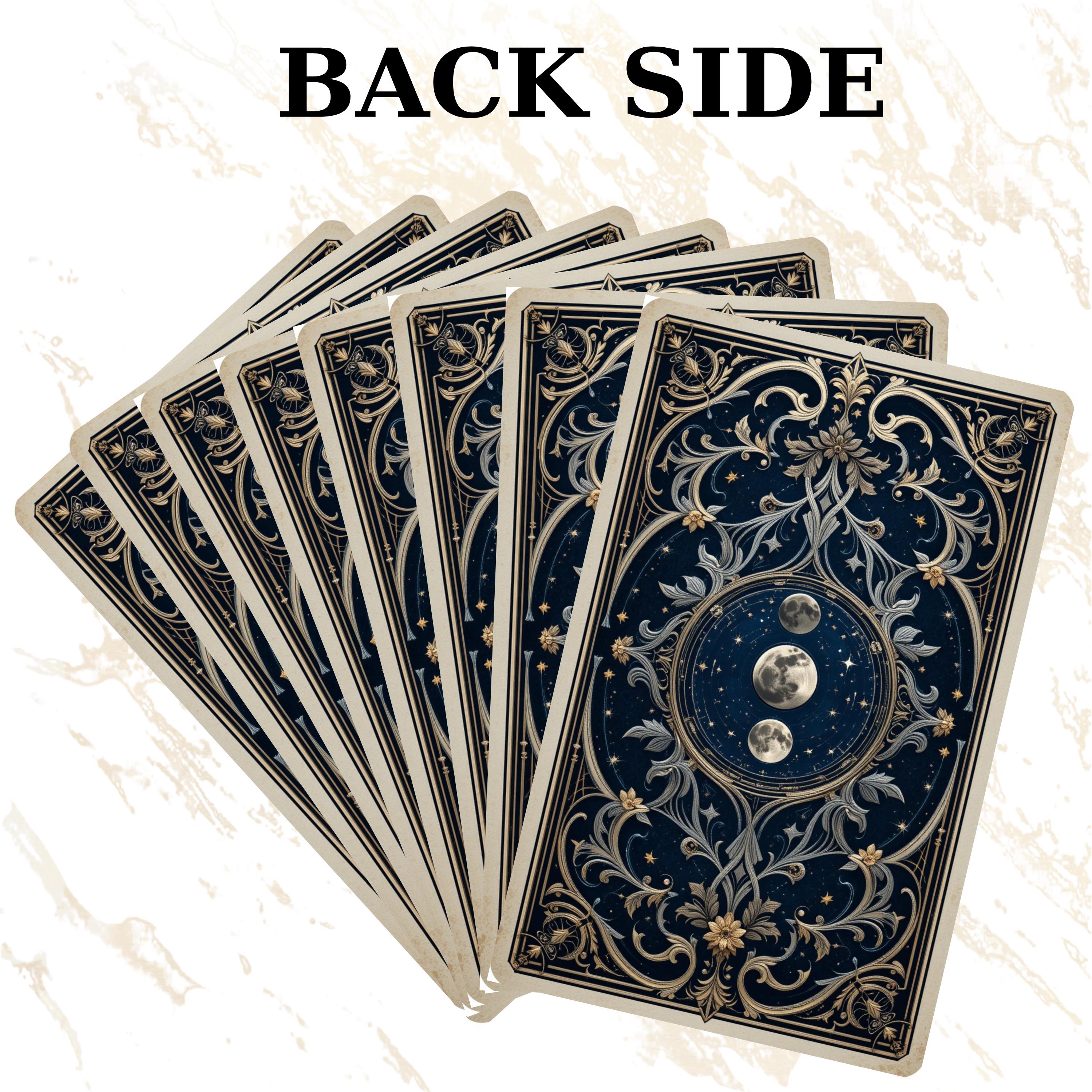 Vintage Art Nouveau Tarot Deck – Printable Digital Cards – Elegant 78 ...