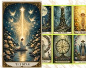 Botanical Spirits Tarot – Printable Digital Tarot Deck – Nature-Inspired 78 Cards