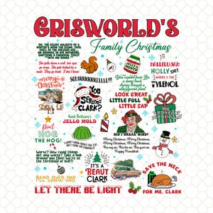 Griswold Christmas Tree Farm PNG Bundle, Christmas Vacation PNG, Family Christmas Png, Christmas Movie Png, Griswold Friend png, Xmas Png