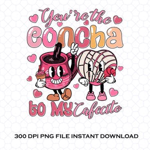 Designs Conchas Valentine Png, Mexican Valentines, Concha Valentine, Pastel Valentines Day, Valentines Sublimation, Conchas Valentines