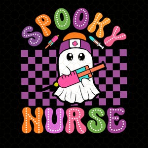 Halloween Spooky Nurse Halloween Png, Funny Nurse Png, Cute Ghost Png, Halloween Png, Nursing Png, Spooky Png, Instant Download