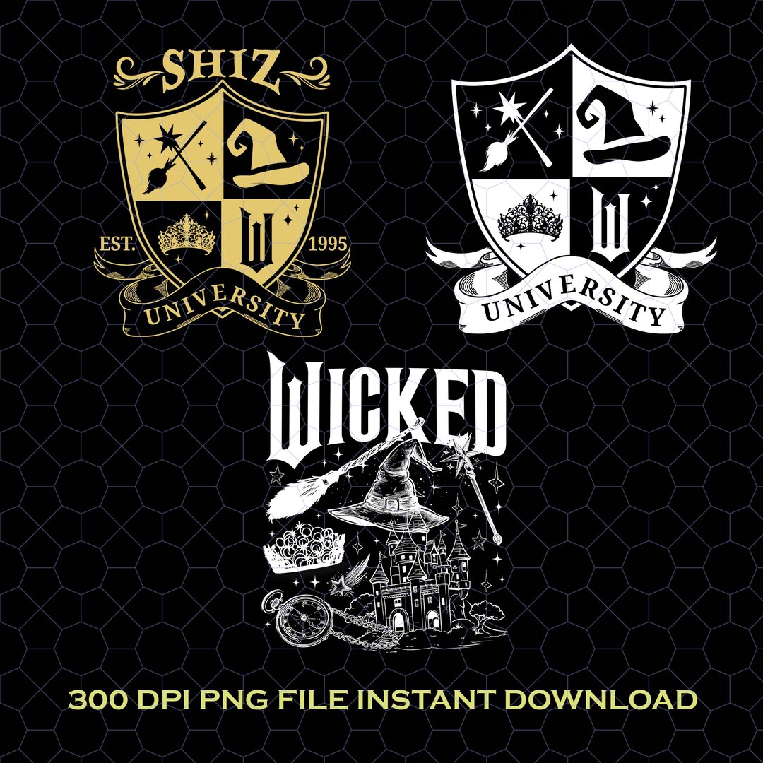 Shiz University Png, Wicked Png, Wicked Inspired College Png, Broadway ...