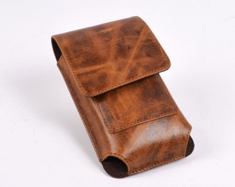 Leather Men's Belt Holster Card Cash Holder, Leather Belt Purses, Waist Bag, Fishing bag, Belt Wallet, Motorcycle Leg Bag, Belt Phone Holder