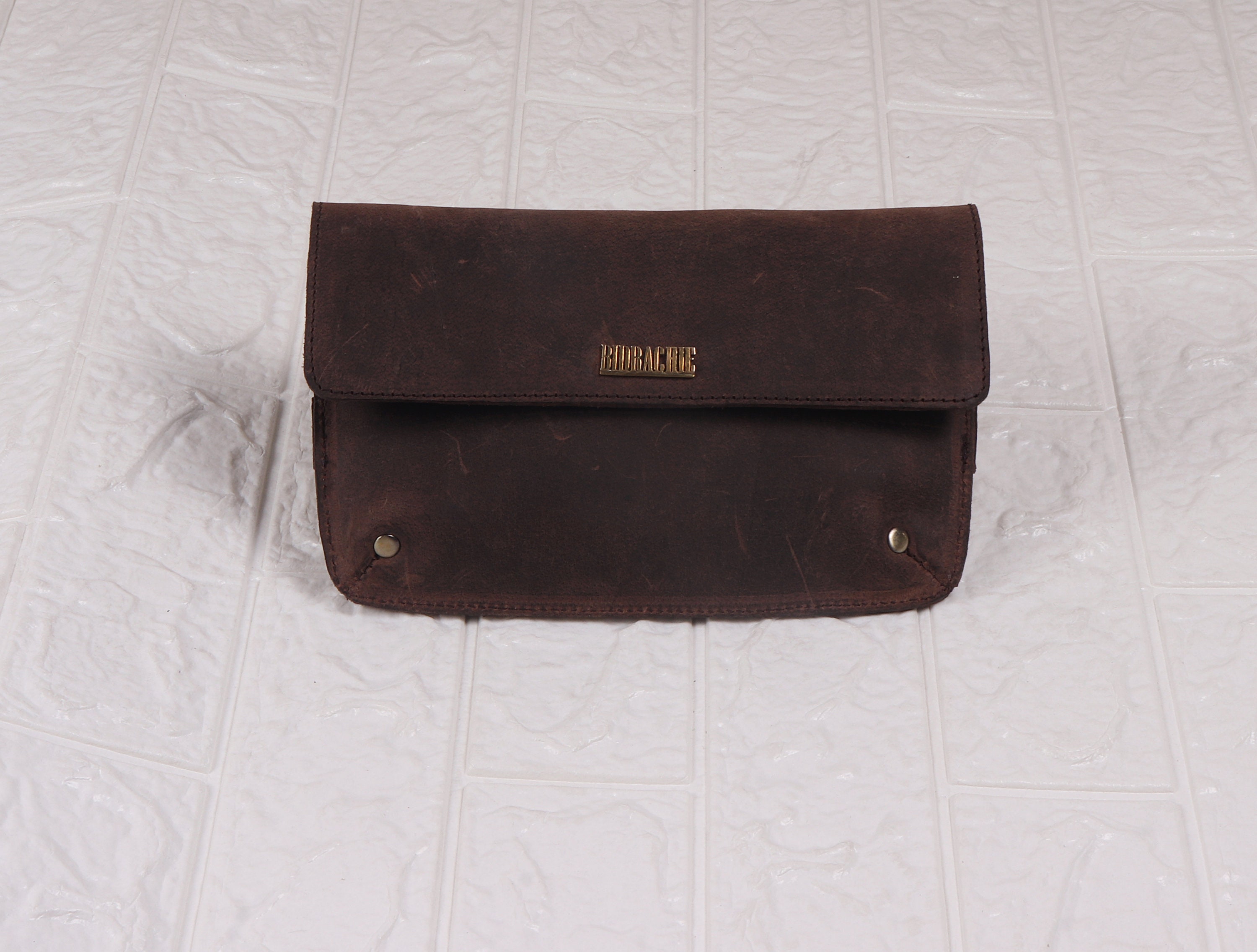 Mens Leather Pouch With Chain