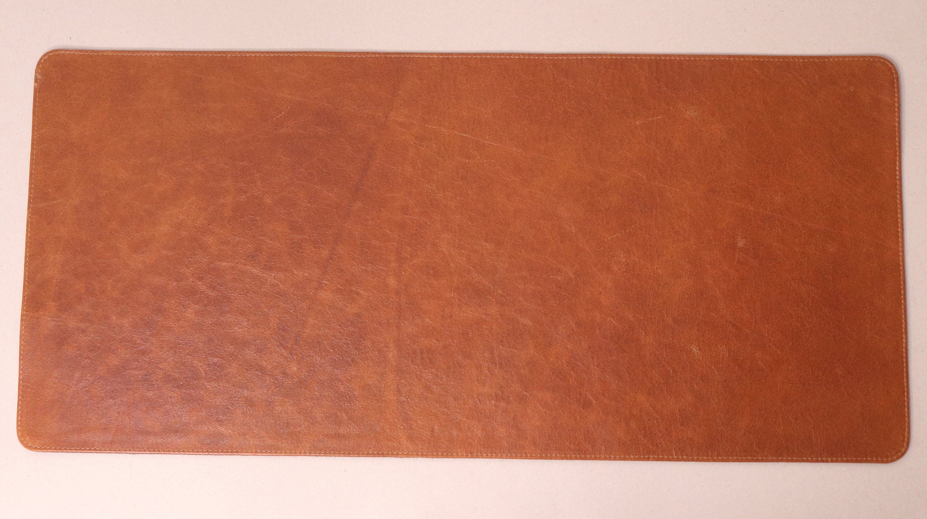 Genuine Leather Desk Mat, Tan Leather Desk Mat, Custom Desk Leather Mat