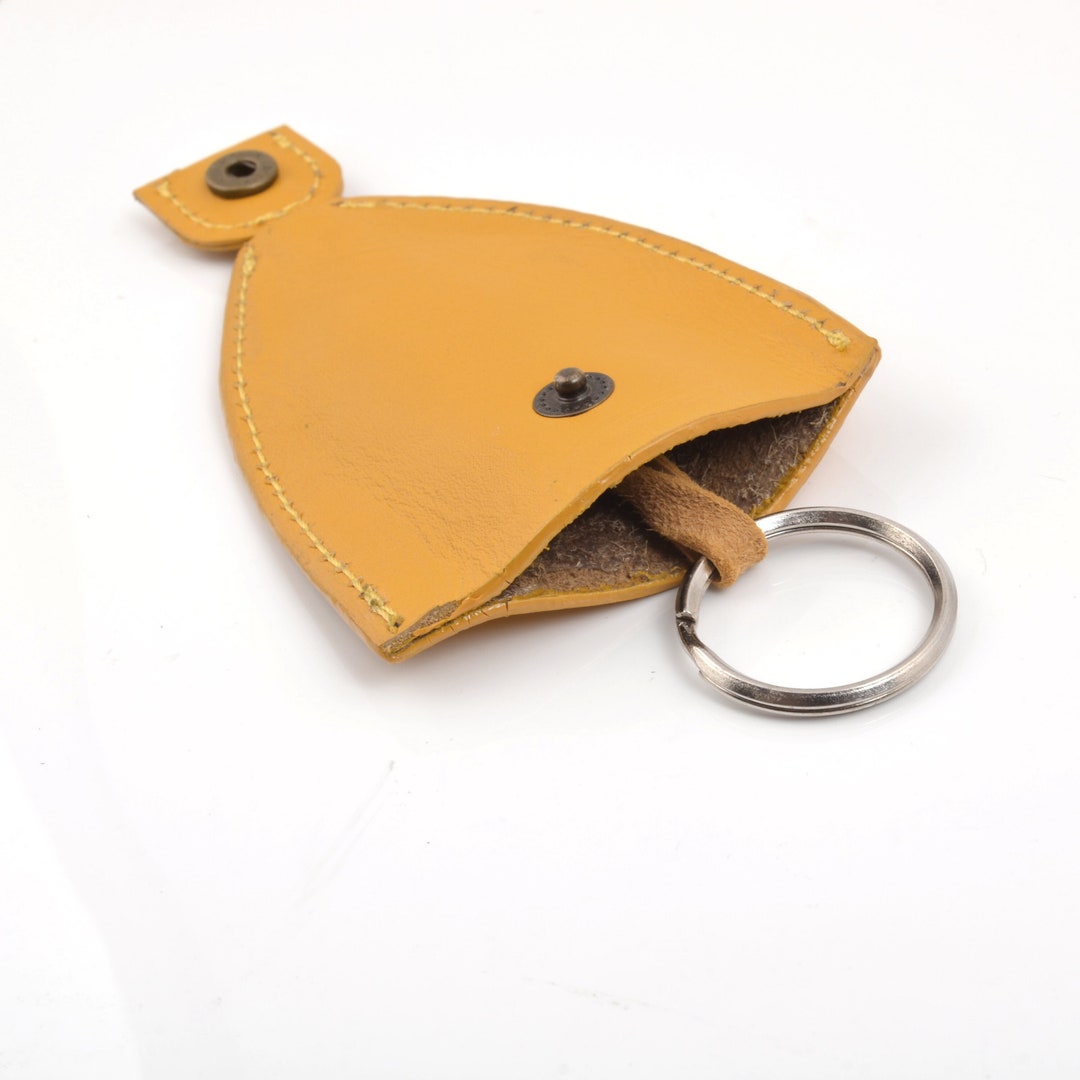 Genuine Full Grain Leather Bell Pull Key Holder, Leather Protective