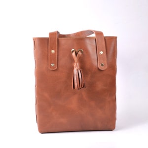 Echtleder Tote Handtasche Tasche, Handgefertigte Leder Geldbörse, Vollnarbenleder Tasche, Leder Tragetasche für Frauen, Weihnachtsgeschenk für Sie