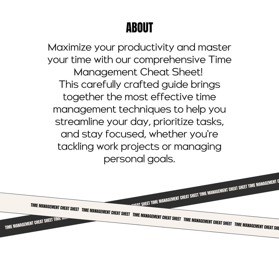 Time Management Guide | Productivity Planner | Daily Task Organizer - Etsy