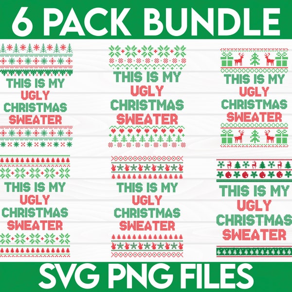 This Is My Ugly Christmas Sweater Svg, Ugly Christmas Sweater Svg, Ugly Sweater Svg, Funny Christmas Svg, Ugly Sweater, Svg Files for Cricut