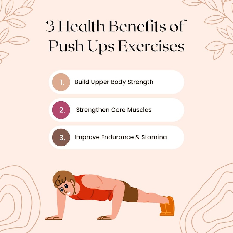30 Day Push up Challenge Printable | Fitness Tracker (digital Download ...