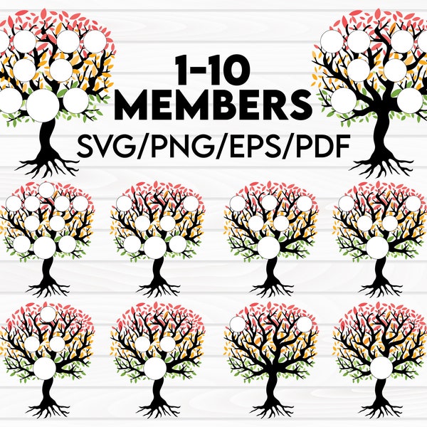 Family Tree Svg Bundle, Family Tree Template, Family Reunion Svg, Tree Svg, Tree of Life Svg, Family Svg, Family Tree Svg, Digital Download