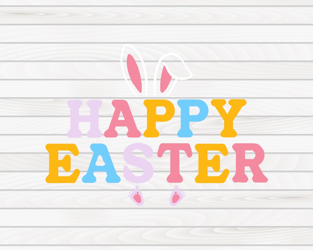 Happy Easter Svg, Easter Bunny Svg, Bunny Svg, Bunny Svg, Retro Easter ...