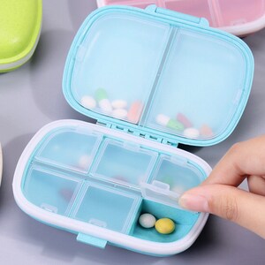 Portable Small Medicine Box Household Item Travel Drug Container Mini  Silicone Sealed Case Medical Storage Organizer