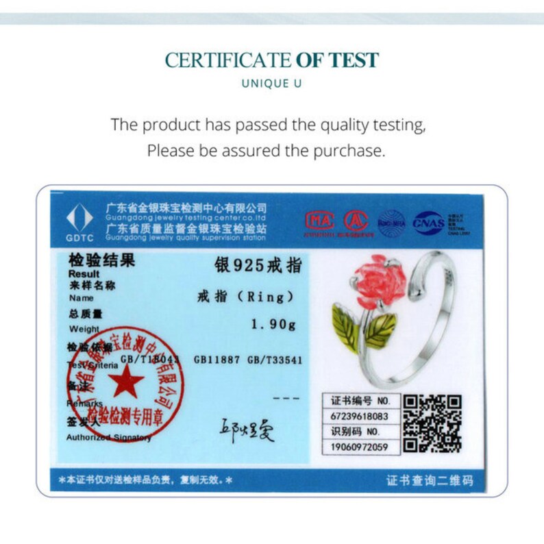 Real 925 Sterling Silver Change Color Rose Flower Openging Etsy