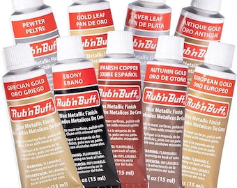 Amaco Rub 'N Buff wax metallic finish