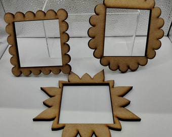 DIY Decorative Light Switch Surround 6mm MDF Scallop Petal Flower