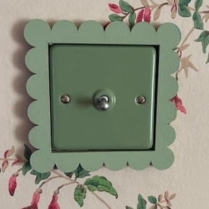 DIY Decorative Light Switch Surround 6mm MDF Scallop Single Double
