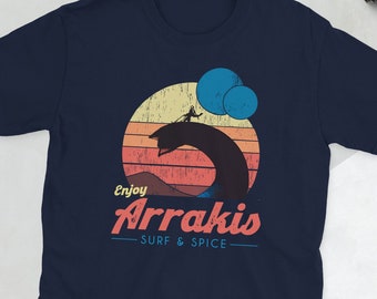 Camiseta Surf Arrakis: Camiseta surfista Dune Sandworm