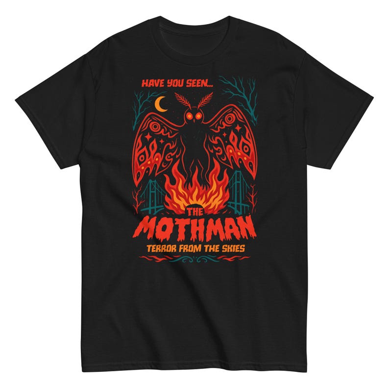 Mothman Shirt, Cryptid Graphic Tee,  cryptozoology funny gift,