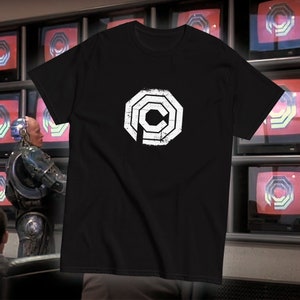 OCP Logo Shirt. 80&#39;s Robocop movie t-shirt. Retro Vintage Tee
