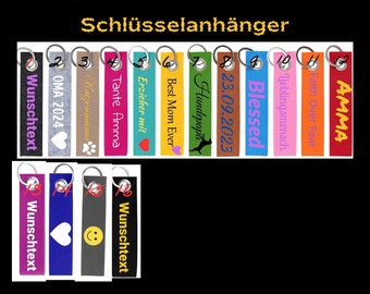 Schlüsselanhänger personalisiert /Schlüsselanhänger Filz / Schlüsselanhänger Mama Papa Name / Schlüsselbund Name