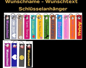 Schlüsselanhänger personalisiert /Schlüsselanhänger Filz / Schlüsselanhänger Mama Papa Name / Schlüsselbund Name