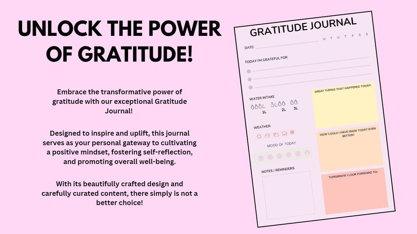 Printable Habit Tracker, Daily Planner, Gratitude Journal, Free ...