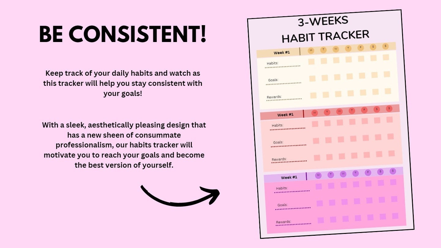 Printable Habit Tracker, Daily Planner, Gratitude Journal, Free ...