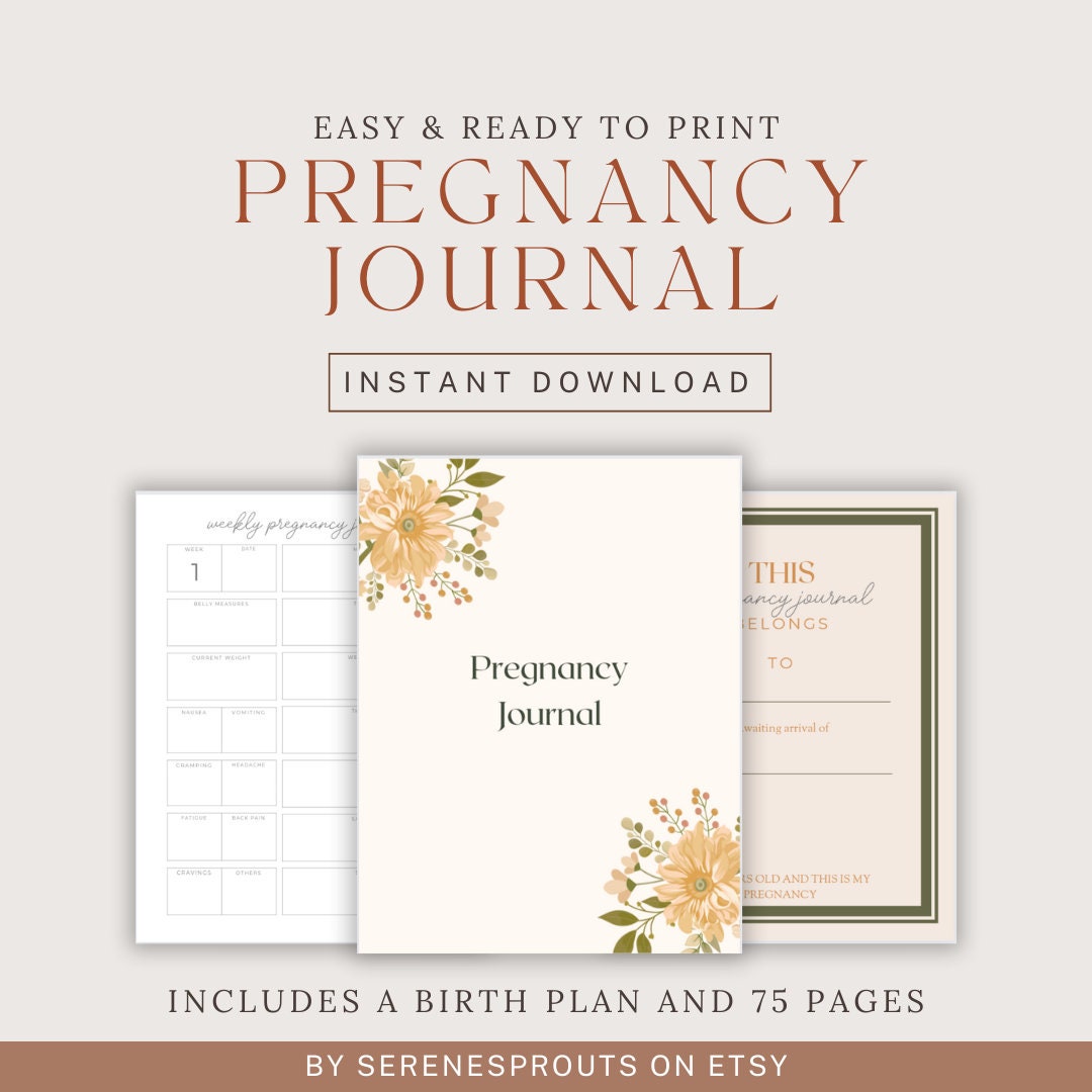 Ultimate Pregnancy Journal and Planner Birth Plan First Time Mom ...