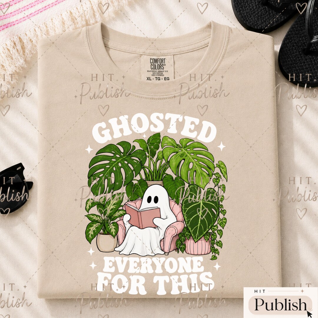 Summerween Ghost Reading PNG, Book Club, Bookish Sublimation, Funny ...