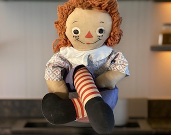 Vintage 1940's Georgene Raggedy Andy - 18 inch
