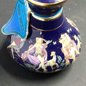 Miniature Enamel French Perfume Bottle