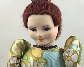 Hungarian doll on chair